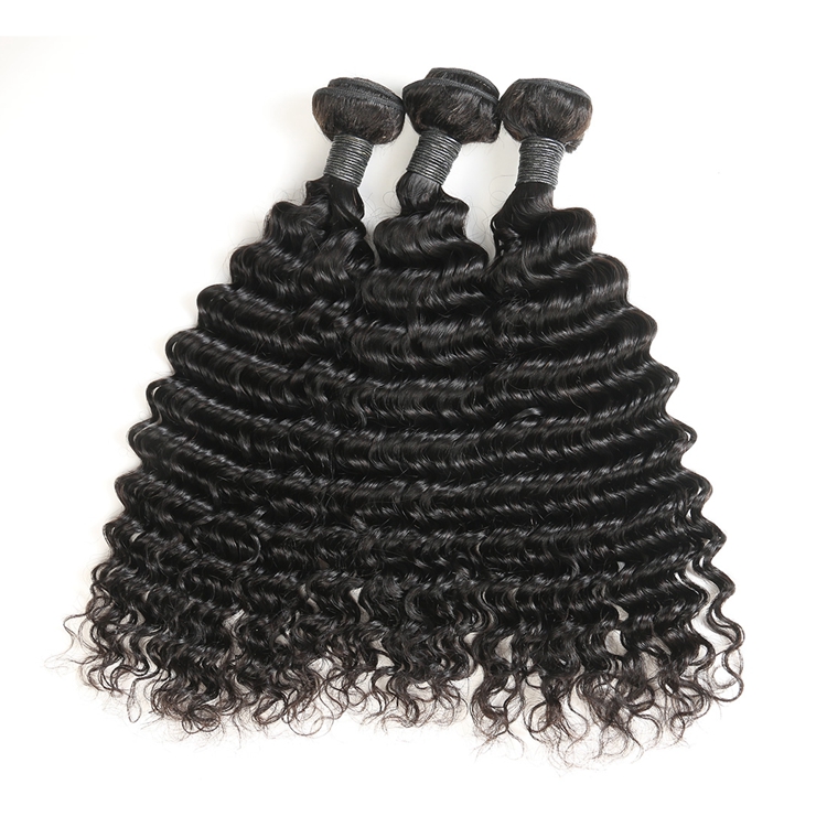 black deep wave human hair bundles 2