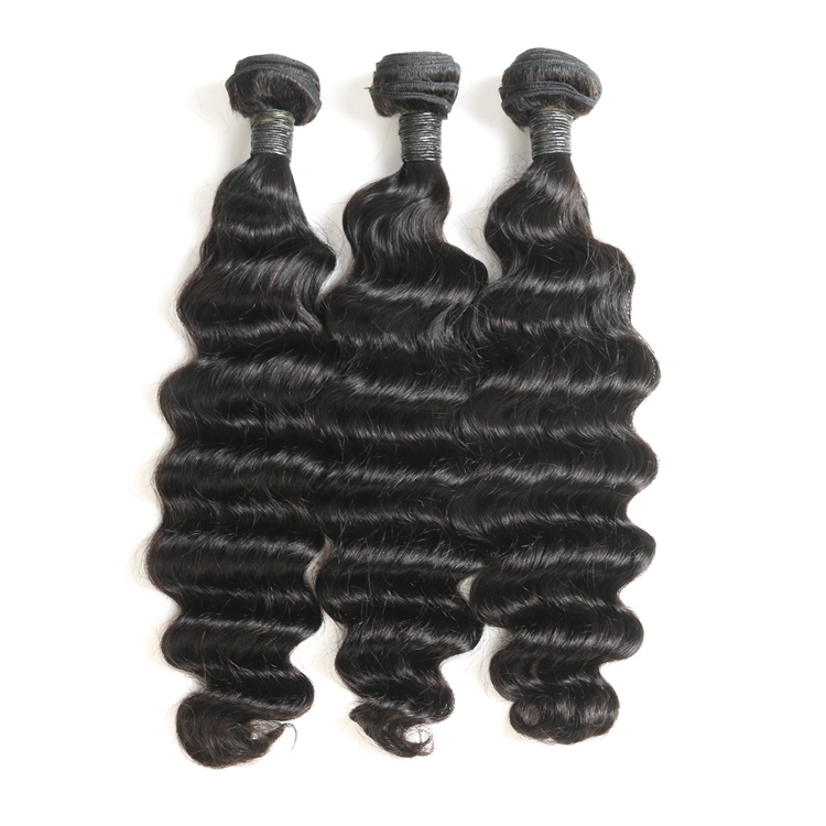 black loose deep human hair bundles 1