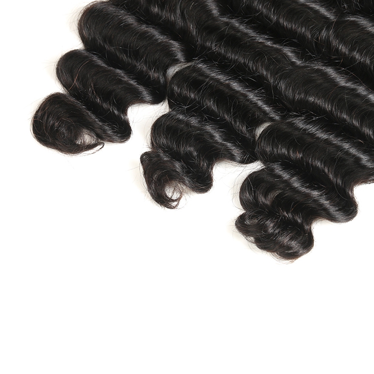 black loose deep human hair bundles 6