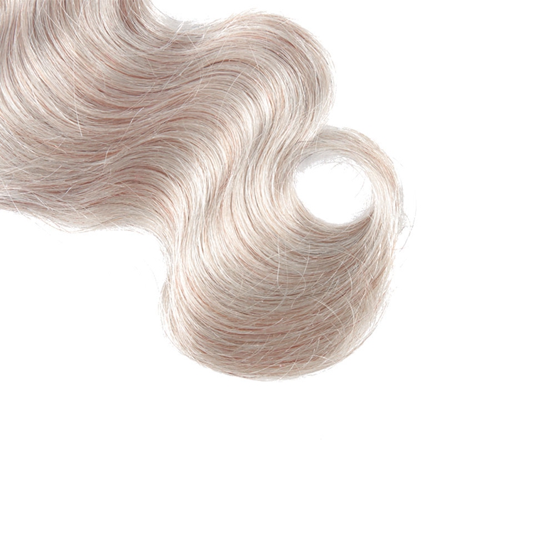 t1b grey body wave human hair bundles 4