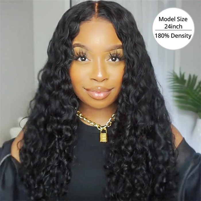 16-36 inch water wave wigs swiss hd lace front wigs for wholesale 1