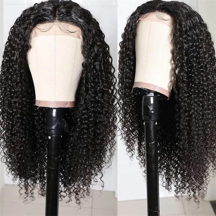 affordable 5x5 hd transparent lace closure wig jerry curly human hair wigs for black women 1