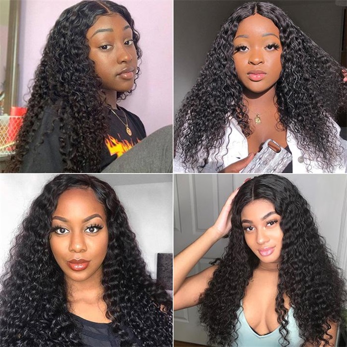 full lace deep wave human hair wigs 4