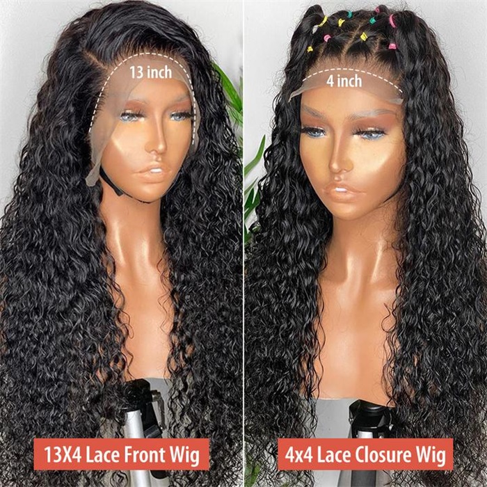hd lace water wave lace front human hair wigs long wigs 4