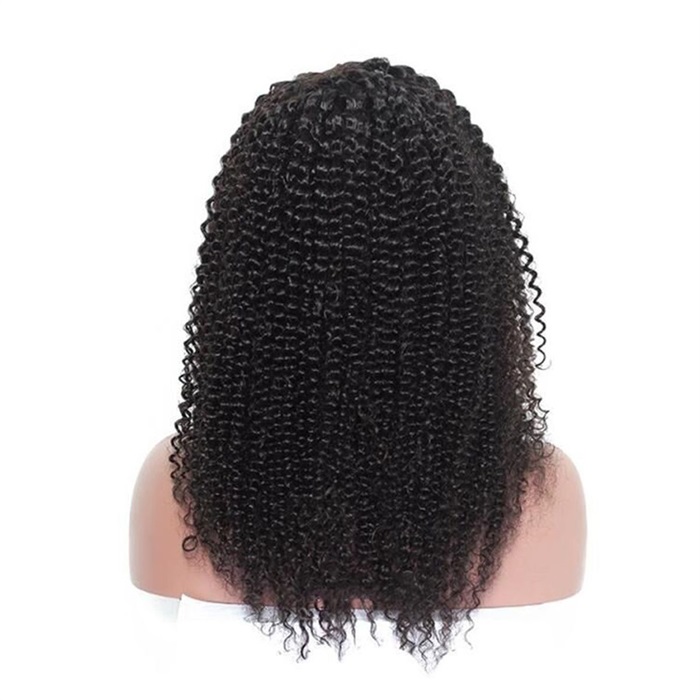 kinky curly lace front human hair wigs pre plucked lace frontal wigs 3