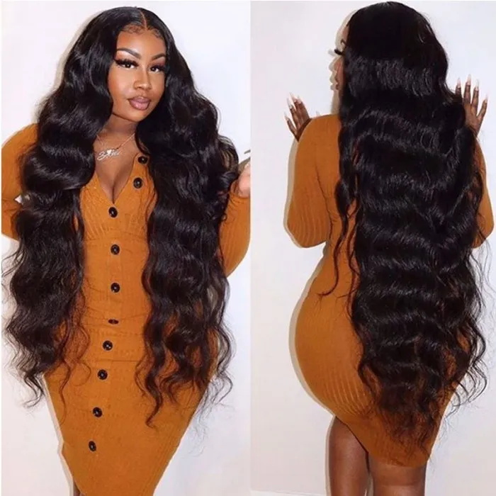 13*4 lace front wigs body wave with baby hairline hd lace wigs high density 3