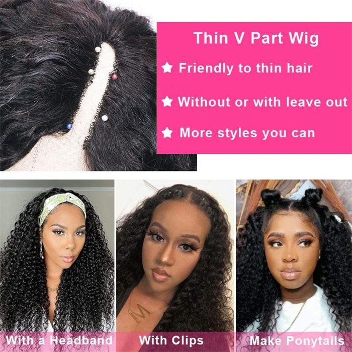 thin v part wigs jerry curly beginner friendly upgraded v part wigs meet real scalp no leave out 1