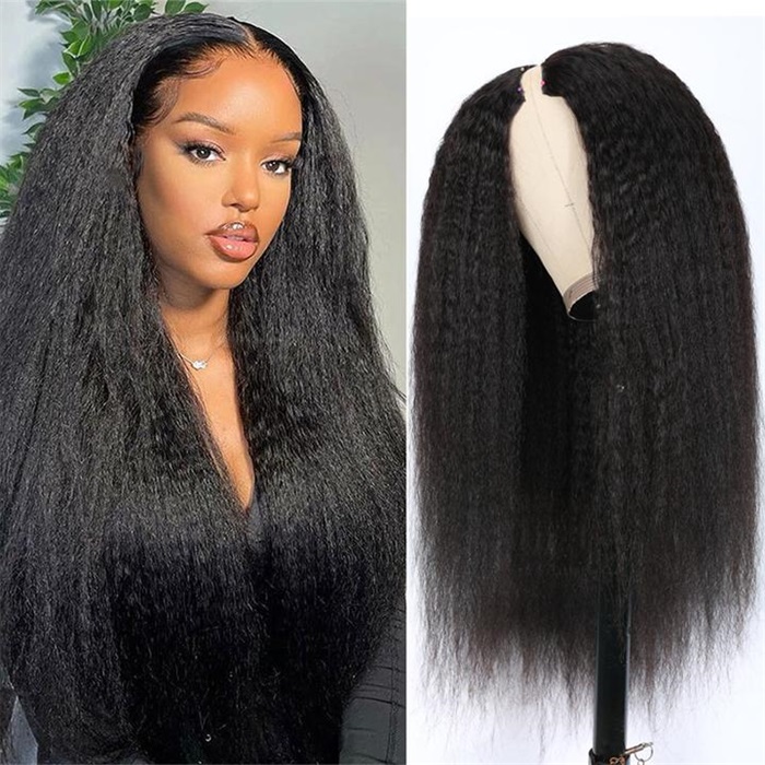 thin v part wigs kinky straight beginner friendly upgraded v part wigs meet real scalp no leave out 1
