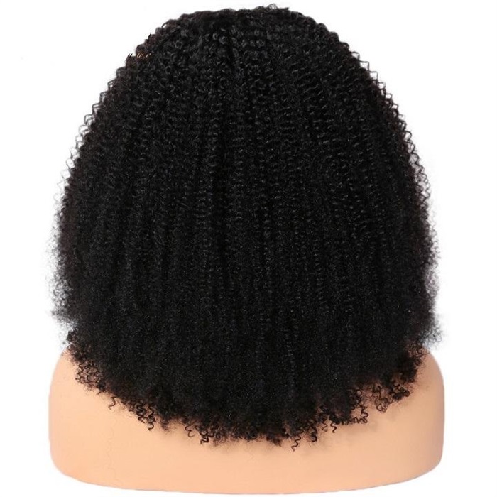 u part kinky curly wig glueless brazilian virgin human hair wigs with clips 4