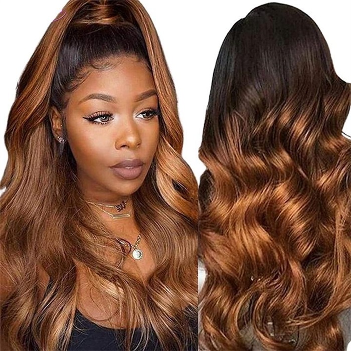 u part ombre body human hair wig easy to install 5